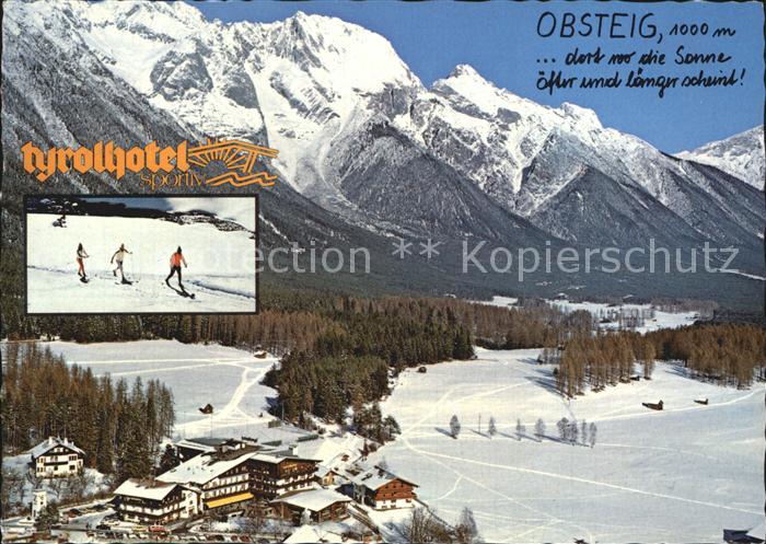 Obsteig Tirol Panorama Winterlandschaft