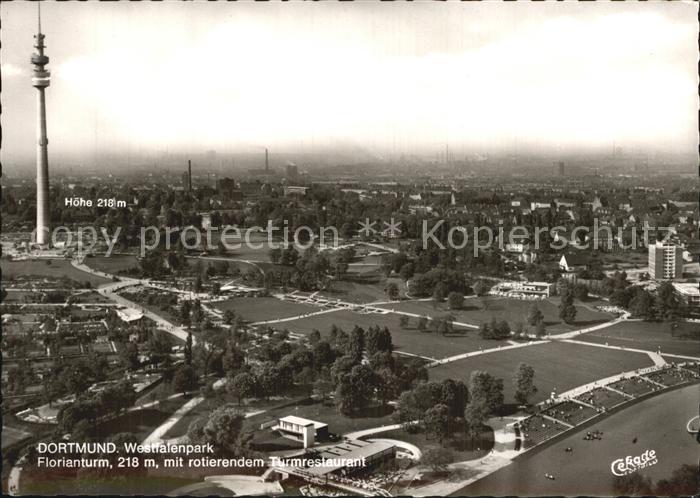 DORTMUND  CITY Westfalenpark Florianturm rotierendes Turmrestaurant