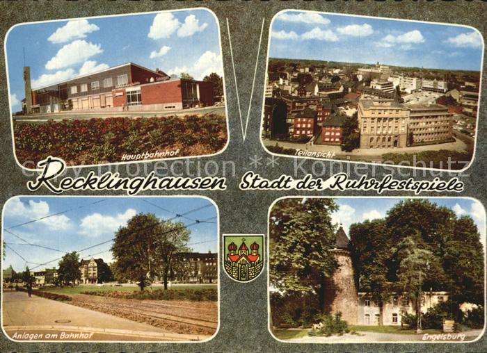 Recklinghausen Westfalen Hauptbahnhof Engelsburg Anlagen am Bahnhof