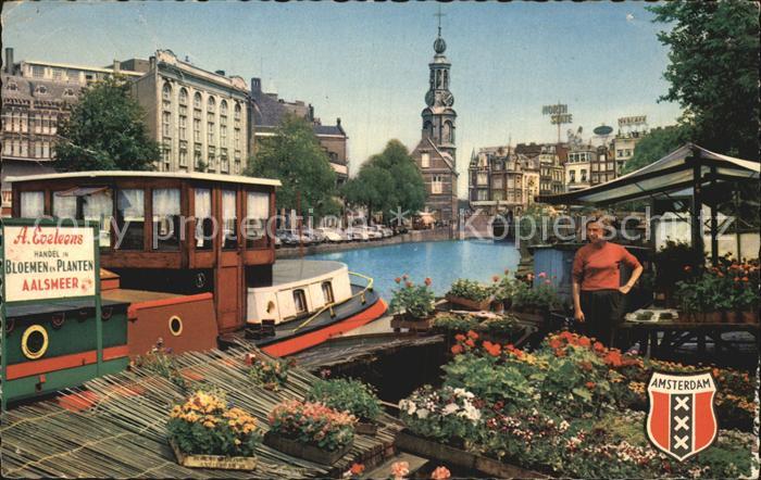 Amsterdam Niederlande Blumenmarkt Singel