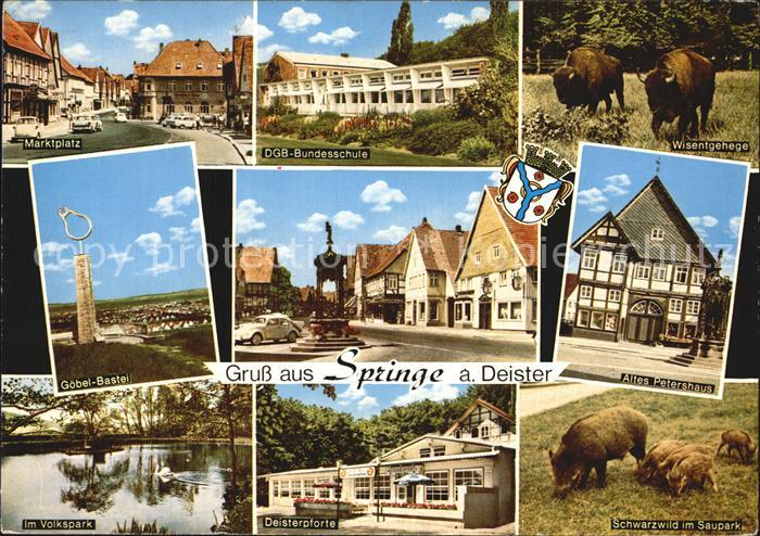 Springe Deister Marktplatz DGB Bundesschule Wisentgehege Goebel Bastei