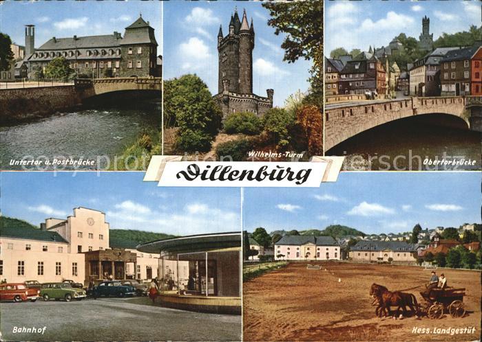 Dillenburg Untertor Postbruecke Bahnhof Landgestuet