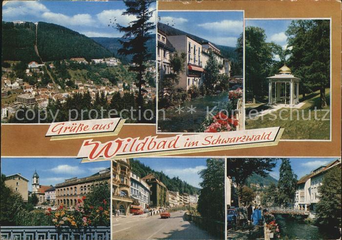 Wildbad Schwarzwald Panorama Stadtansicht Kirche