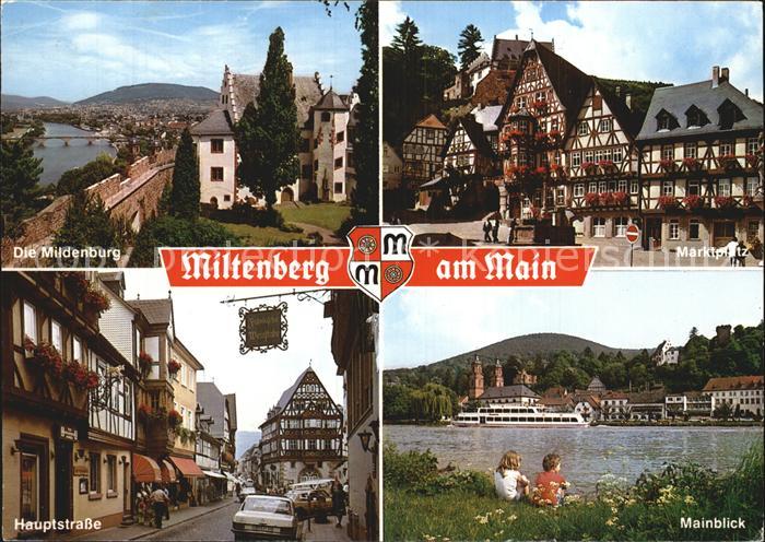 Miltenberg Main Mildenburg Marktplatz Hauptstrasse Mainblick