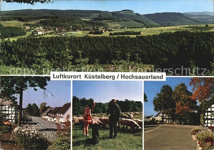 Kuestelberg Luftkurort Panorama Schafherde