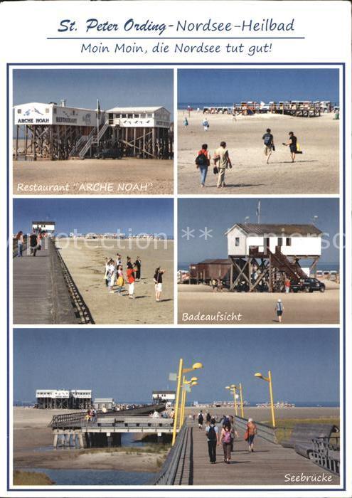 Peter-Ording St Restaurant Arche Noah Badeaufsicht Seebruecke