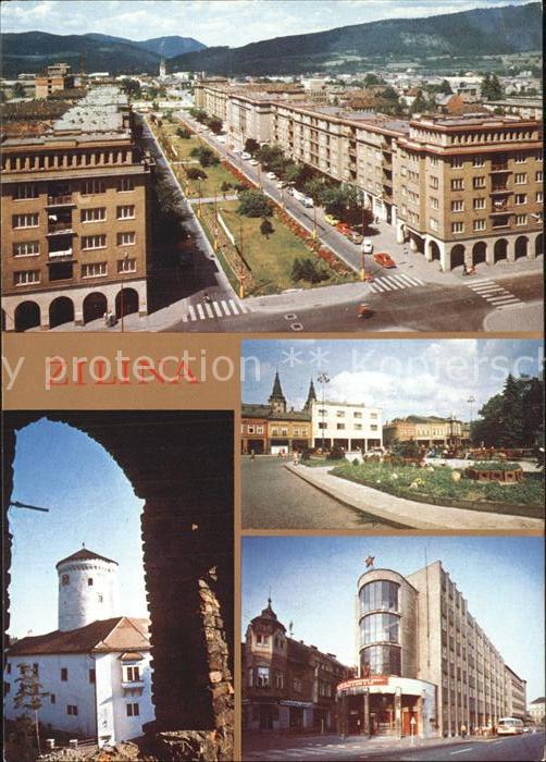 Zilina Schloss Stadtansichten Luftaufnahme