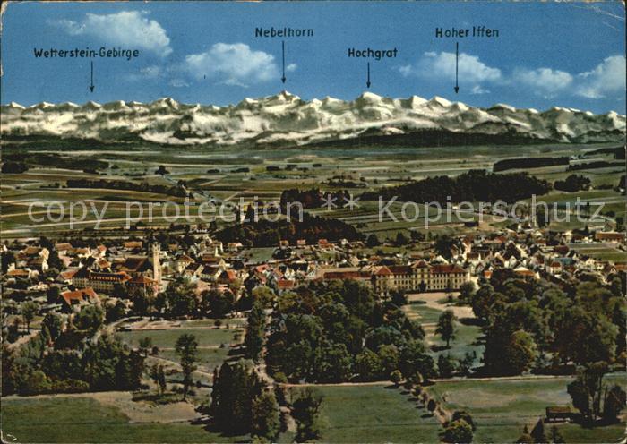 Bad Wurzach Moorheilbad Panorama Wettersteingebirge