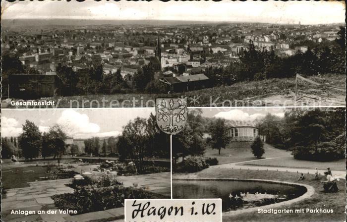 Hagen Westfalen Anlagen Volme Stadtgarten Parkhaus