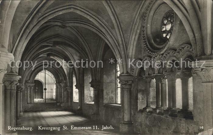 REGENSBURG Bayern Kreuzgang St. Emmeram