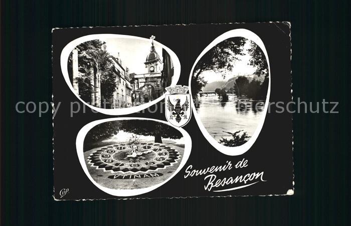 Besancon Doubs Porte Noire Horloge florale