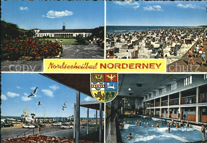 Norderney Nordseebad Hallenbad Moewe Faehre Strand