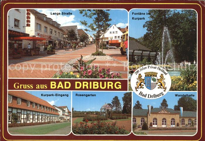 Bad Driburg Lange Strasse Fontaene Wandelhalle Rosengarten