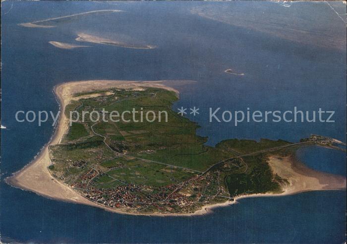 BORKUM Nordseebad Niedersachsen Fliegeraufnahme