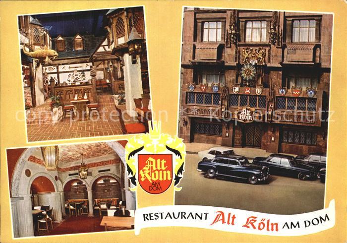 Koeln Rhein Restaurant Alt Koeln am Dom