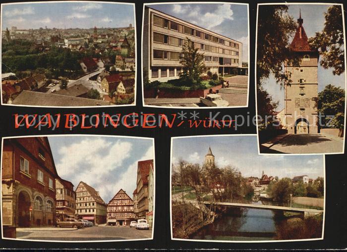 Waiblingen Rems Tor Bruecke Gebaeude