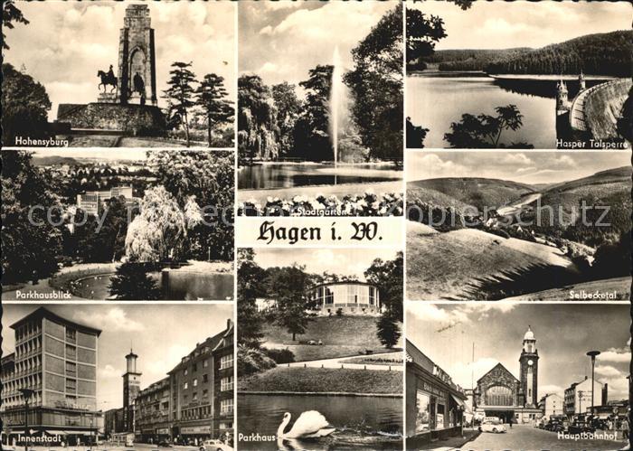 Hagen Westfalen Hasper Talsperre Hauptbahnhof Parkhaus Hohensyburg