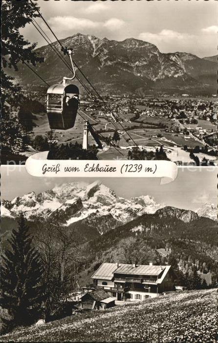 Eckbauer Alm Seilbahn Berggasthof Eckbauer
