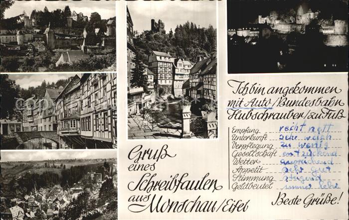 Monschau Montjoie NRW Teilansichten