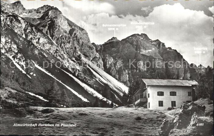 Pinnistal Almwirtschaft Schneiderspitze Kirchdachspitze