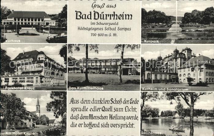Bad Duerrheim Parkhotel Kreuz Hotel Krone Salinensee