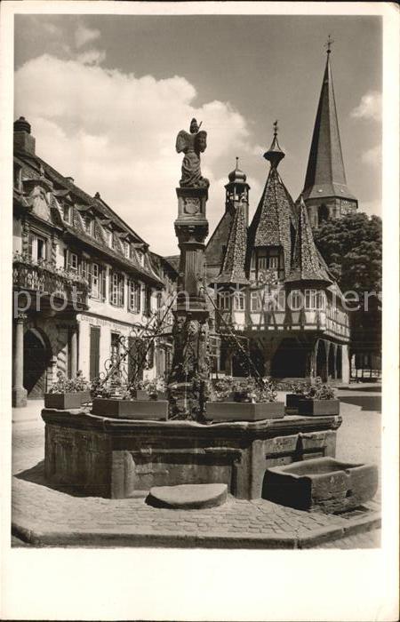 Michelstadt Michelsbrunnen Rathaus