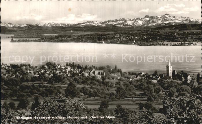 Bodensee Oberlingen Insel Mainau Schweizer Alpen