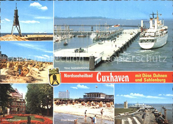 Cuxhaven Nordseebad Schloss Ritzebuettel Duhner Strand Neue Seebaederbruecke