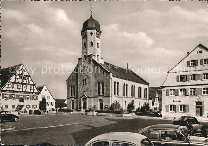 Schwaebisch Hall Rathaus Marktplatz