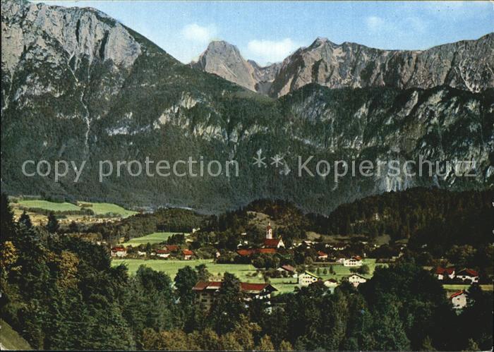 Oberaudorf mit Kaisergebirge