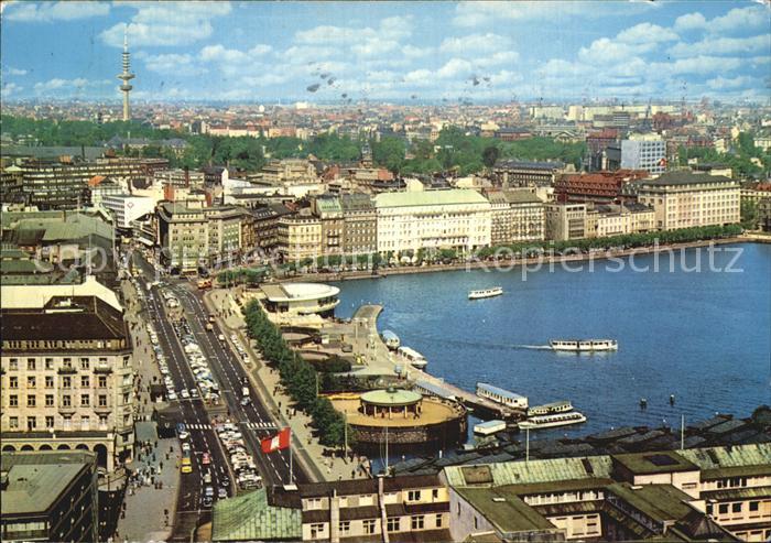 HAMBURG  CITY Jungfernstieg und Binnenalster