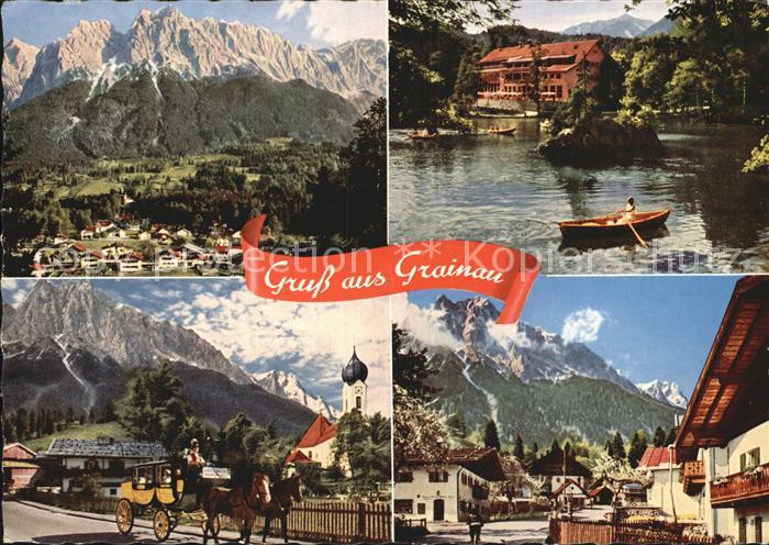 Grainau mit Waxenstein Badersee Zugspitze