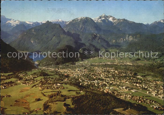 Bad Reichenhall Fliegeraufnahme mit Loferer Alm Muellnerhorn Ristfeuchthorn