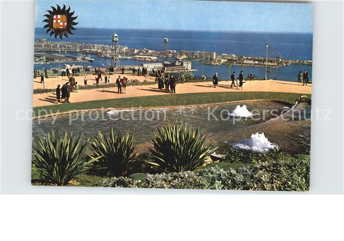 Barcelona Cataluna Fuentes Castillo Seepromenade