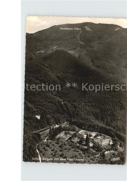 Schloss Buergeln Fliegeraufnahme mit Hochblauen