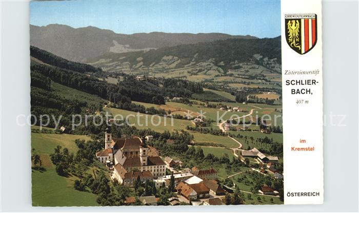 Schlierbach Oberoesterreich Fliegeraufnahme Zisterzienserstift
