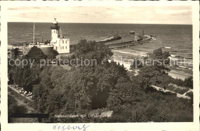 Kolberg Ostseebad Kolobrzeg Hafeneinfahrt Lotsenstation