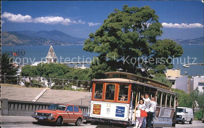 San Francisco California Cable Car Climbs