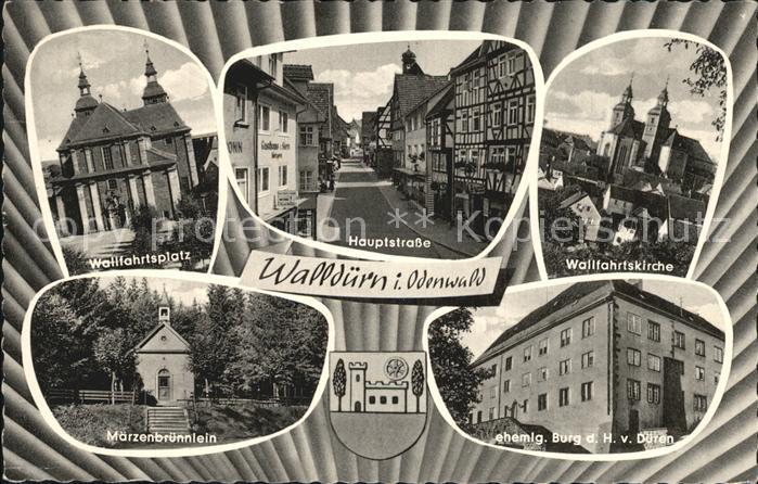 Wallduern Wallfahrtsplatz Hauptstrasse Wallfahrtskirche Maerzenbruennlein