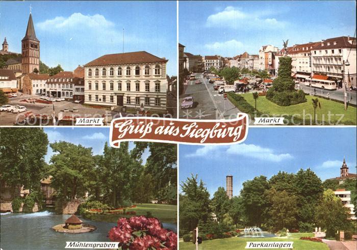 Siegburg Markt Parkanlagen Muehlengraben