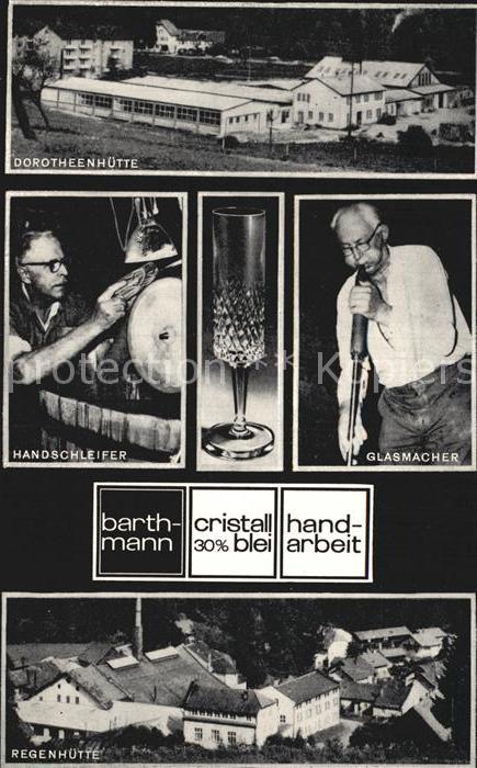 Regenhuette Bayerisch Eisenstein Dorotheenhuette Handschleifer Glasmacher Ortsan