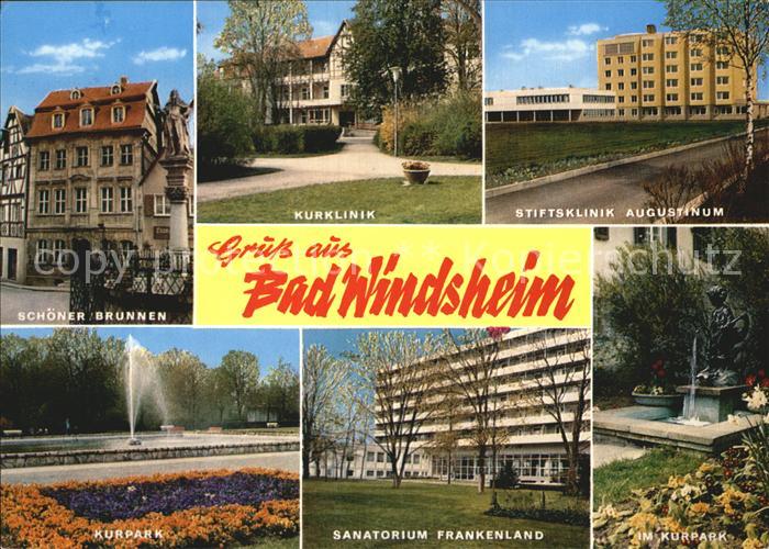 Bad Windsheim Kurklinik Stiftsklinik Augustinum Kurpark Sanatorium Frankenland