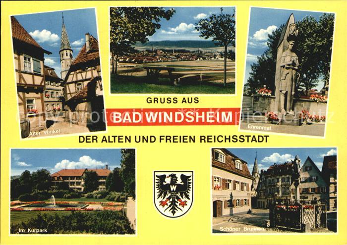 Bad Windsheim Alter Winkel Ehrenmal Kurpark Brunnen
