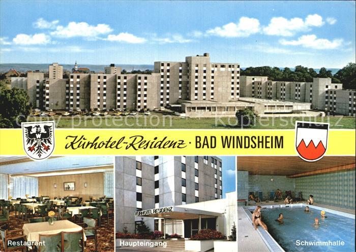 Bad Windsheim Kurhotel Residenz Restaurant Schwimmhalle