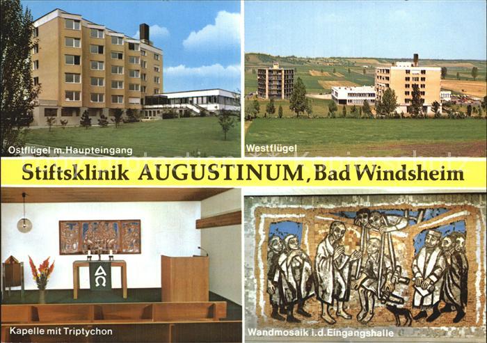 Bad Windsheim Stiftsklinik Augustinum Kapelle mit Triptychon Wandmosaik