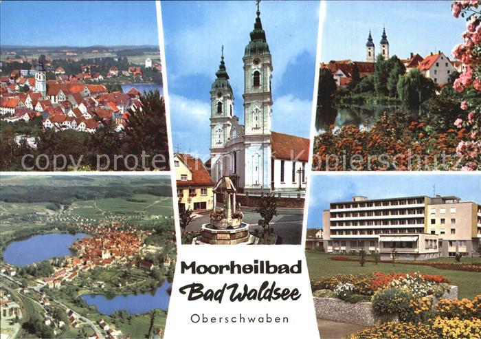 Bad Waldsee Moorheilbad Kirche Panorama Kurklinik Luftaufnahme