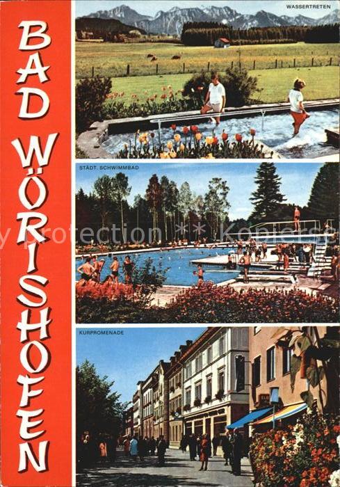 Bad Woerishofen Schwimmbad Wassertreten Kurpromenade