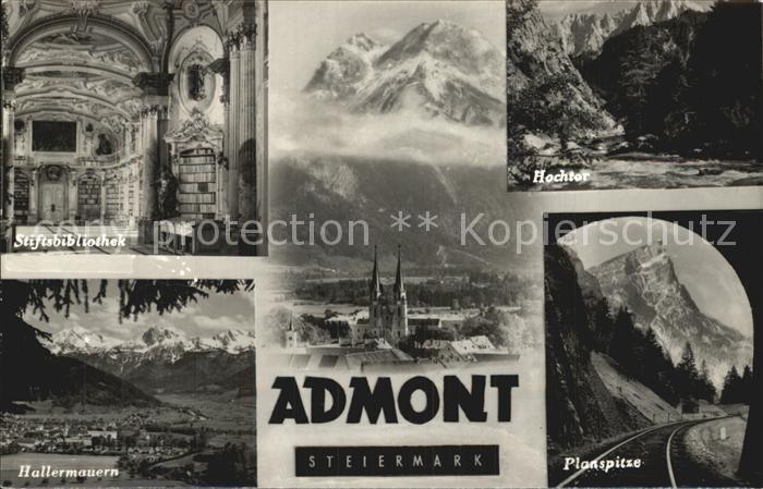 Admont Steiermark Hochtor Planspitze Hallermauern Stiftsbibliothek