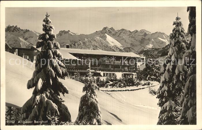 Sonthofen Oberallgaeu Allgaeuer Berghof
