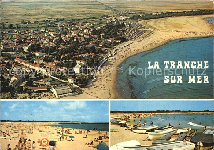 La Tranche-sur-Mer Fliegeraufnahme Strand Boote